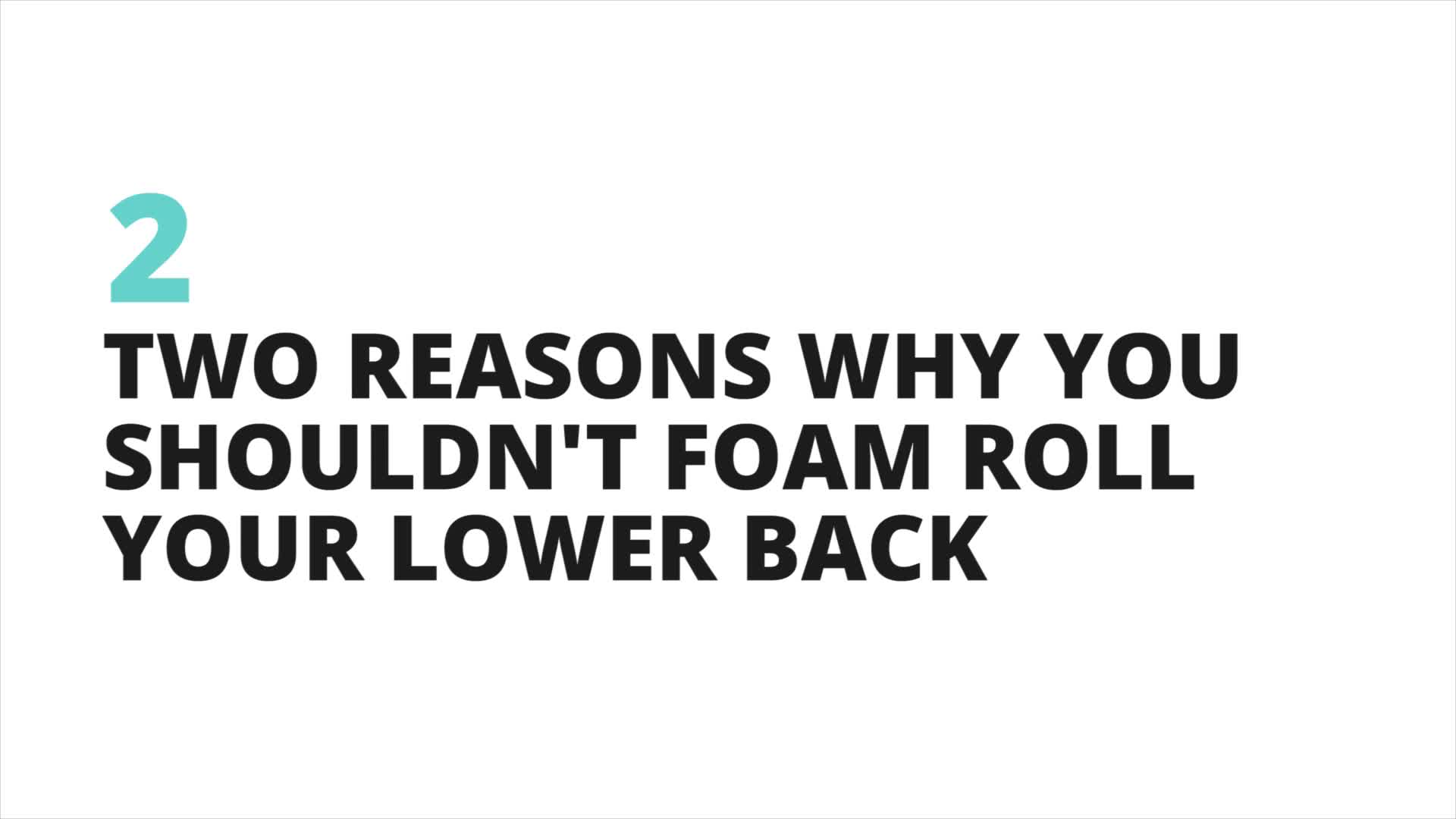 How To Properly Foam Roll For Lower Back Pain Relief - Coach Sofia
