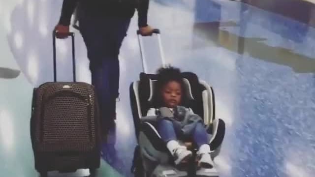 Checking car seat deals base at airport
