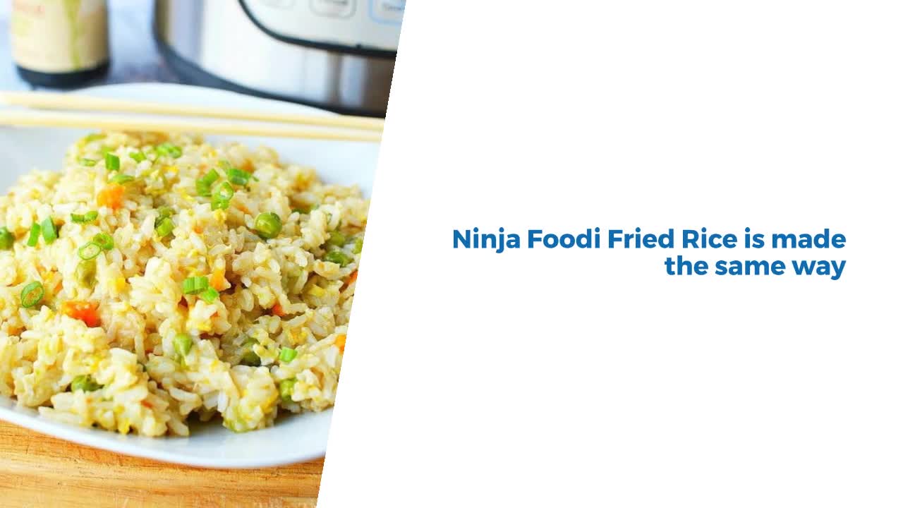 Fried rice in the ninja foodi best sale