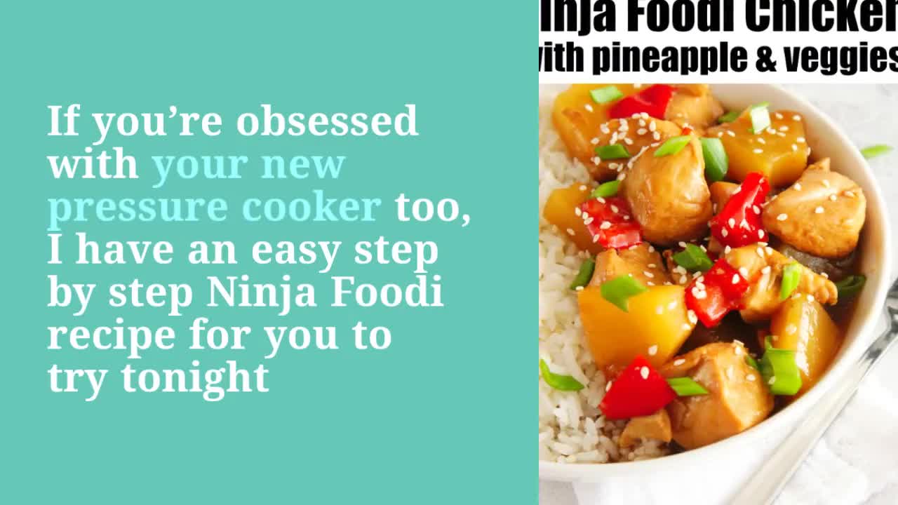 Ninja Foodi pineapple chicken