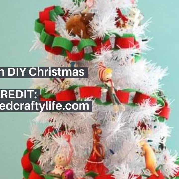 Simple Washi Tape Christmas Trees Garland