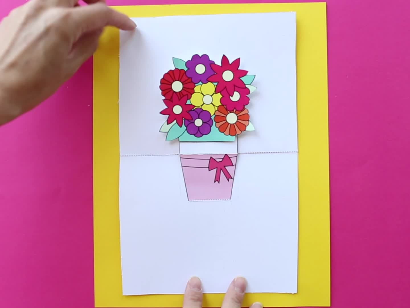 Free Printable Flower Pop Up Card Templates | Best Flower Site