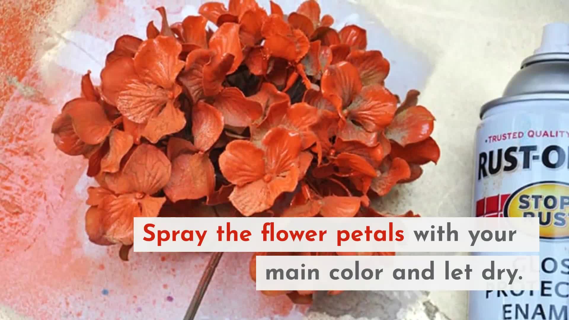 Spray Paint Fake Flowers Any Color, In Minutes - DIY Candy