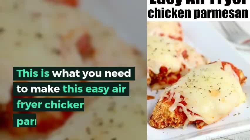 Air fryer chicken parm