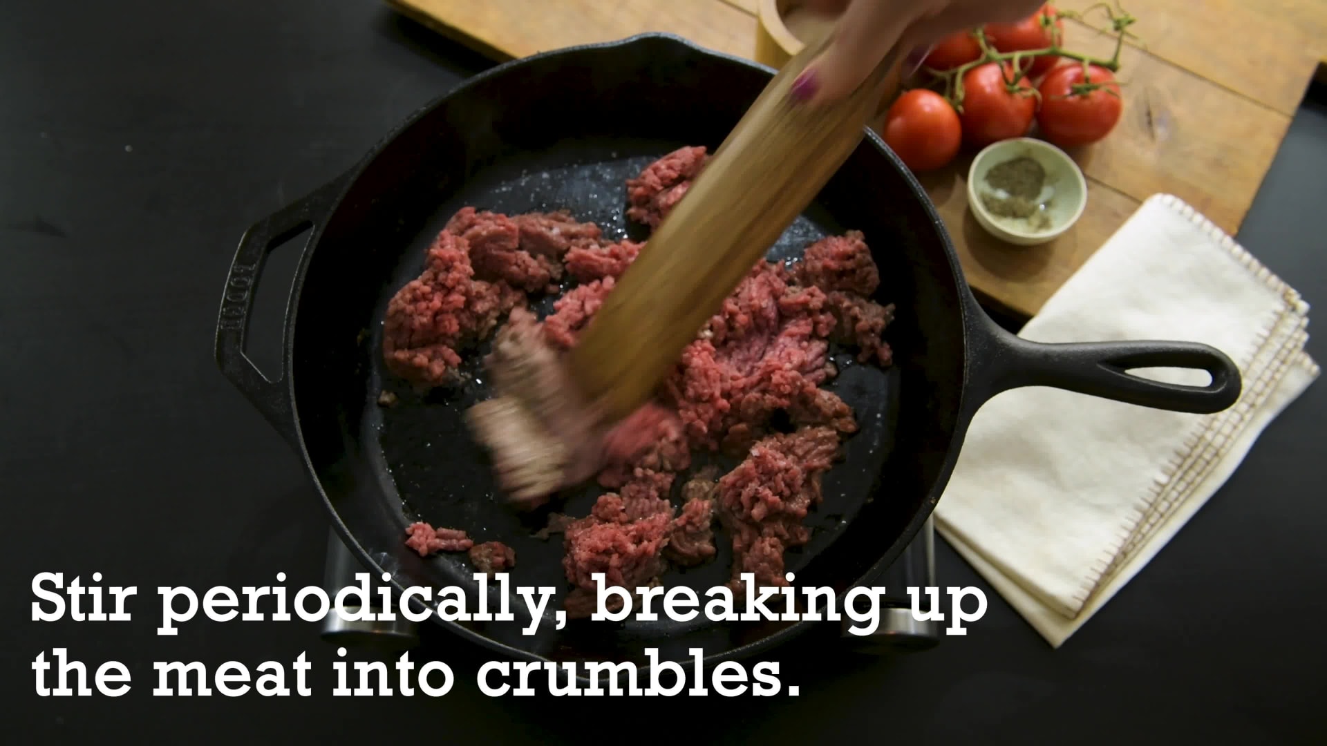 The Secret To Browning Ground Beef Into Small Crumbles, According