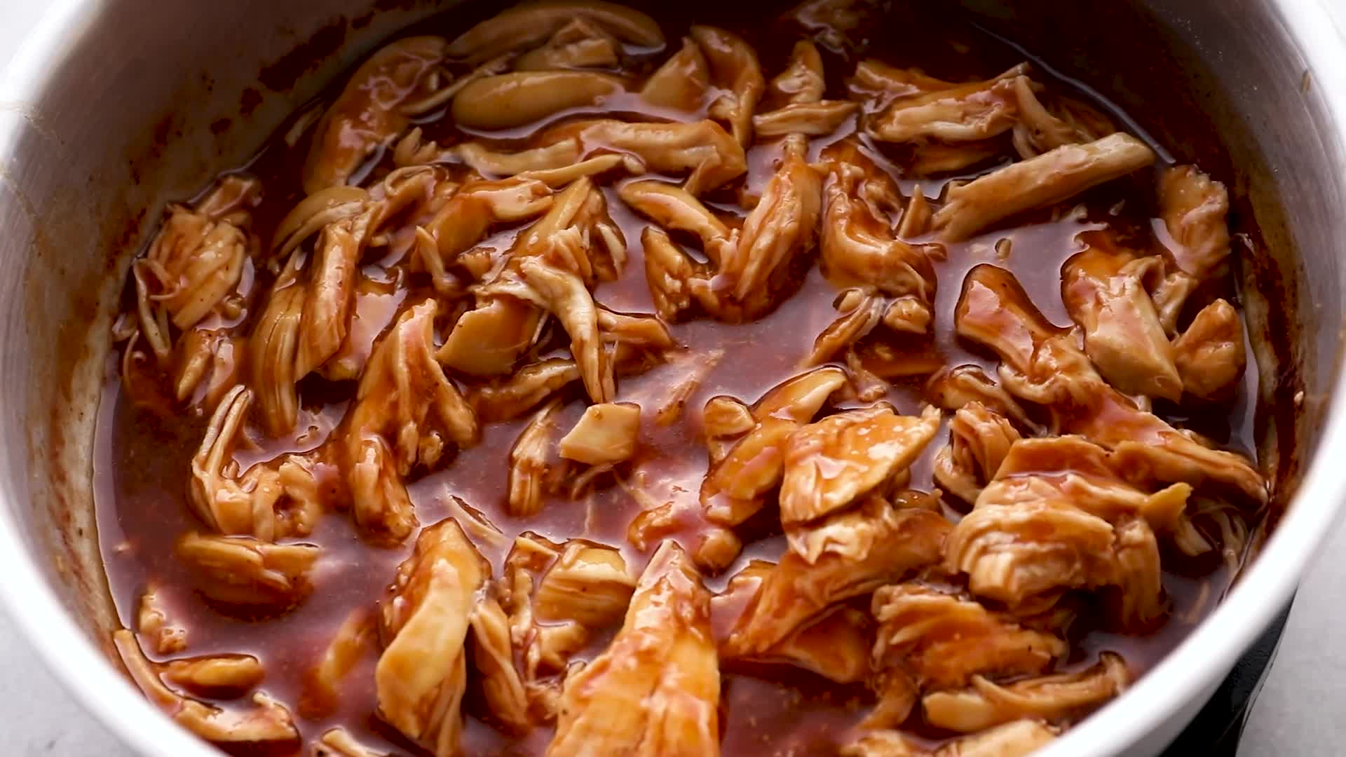 Bbq pulled online chicken stove top