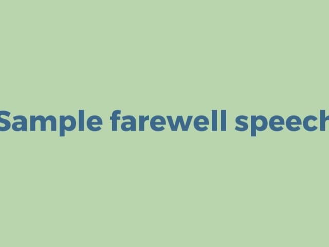 short manuscript speech examples