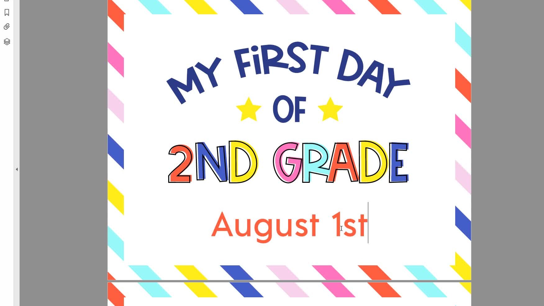 First Day of School Sign Template - FREE SVG & Printable PDF with Video! -  Analytical Mommy LLC