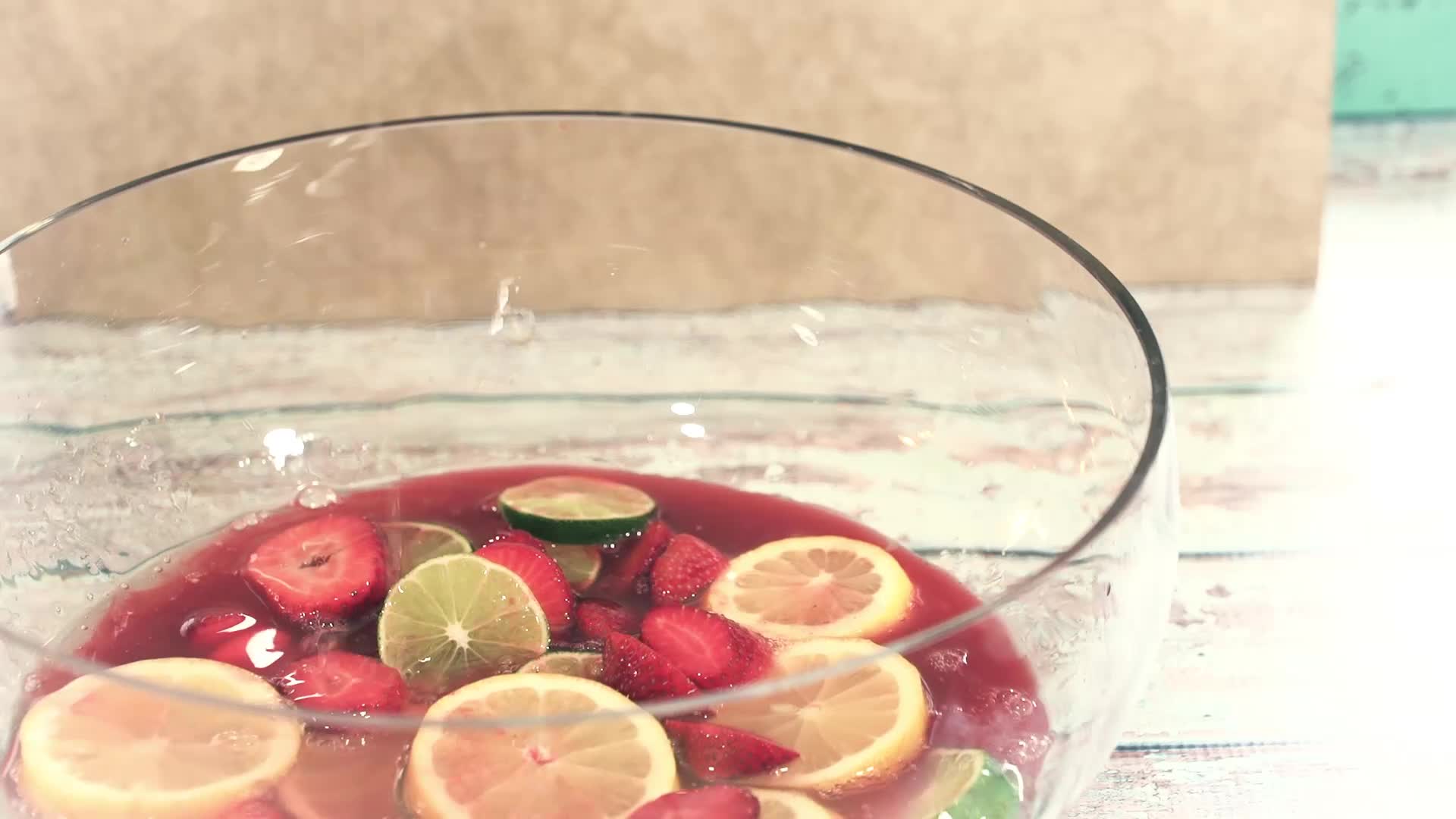 Strawberry Limeade Rum Punch, Pitcher Cocktail