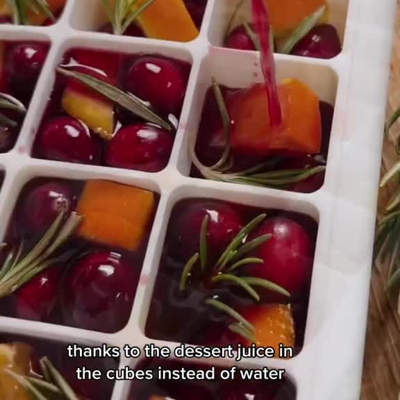 you can never have enough ice cubes at christmas and this is a fun way to  make them :)